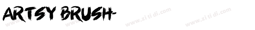 ARTSY BRUSH字体转换